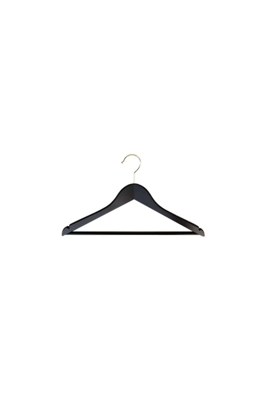 Black wooden hanger