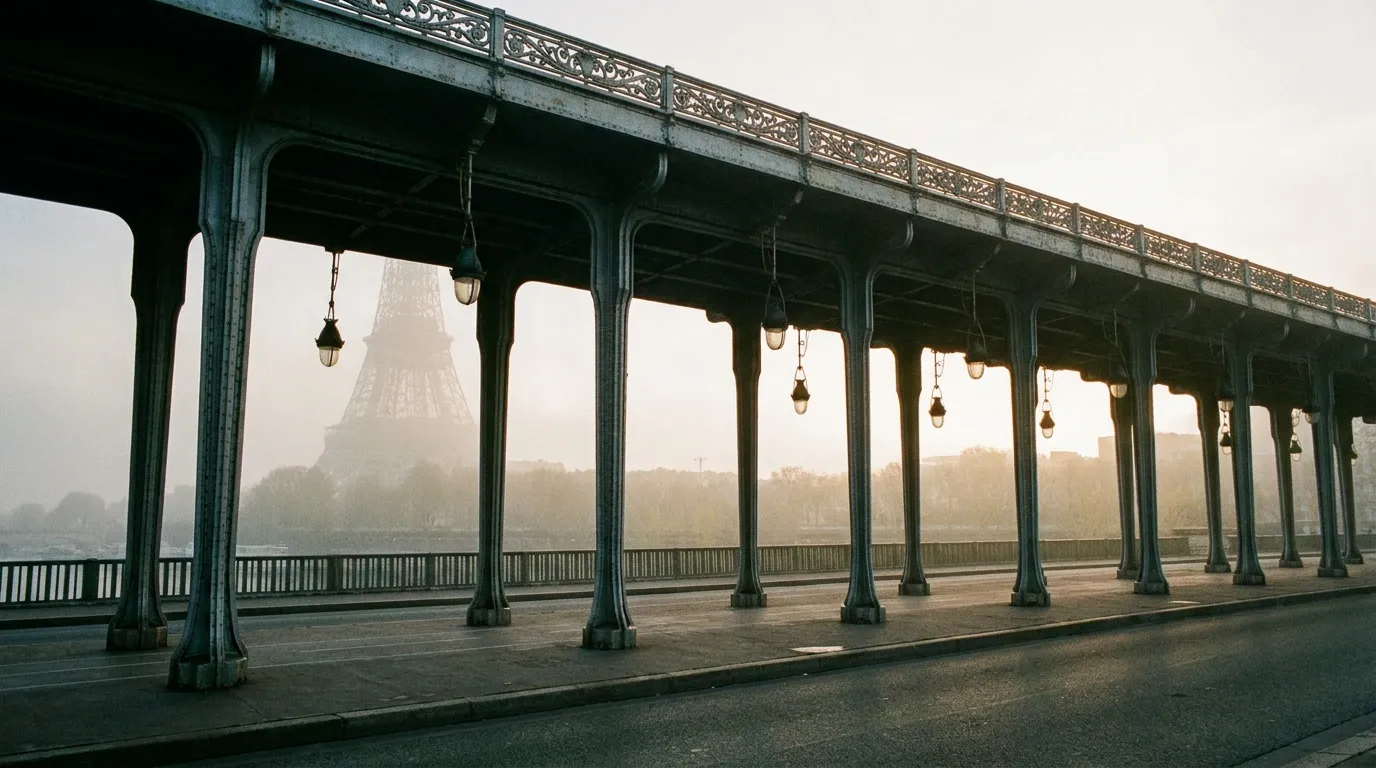 Bir-Hakeim Bridge and the Eiffel Tower, Paris